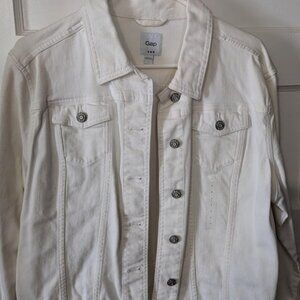 Gap White Jean Jacket